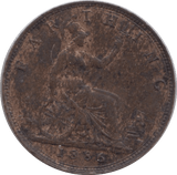 1886 FARTHING ( EF ) - Farthing - Cambridgeshire Coins