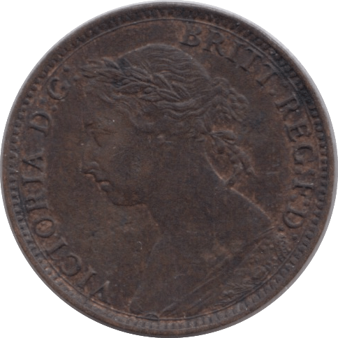 1886 FARTHING ( EF ) - Farthing - Cambridgeshire Coins