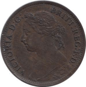 1886 FARTHING ( EF ) - Farthing - Cambridgeshire Coins