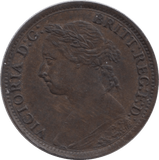 1886 FARTHING ( EF ) - Farthing - Cambridgeshire Coins