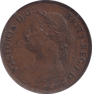 1886 FARTHING ( EF ) - Farthing - Cambridgeshire Coins