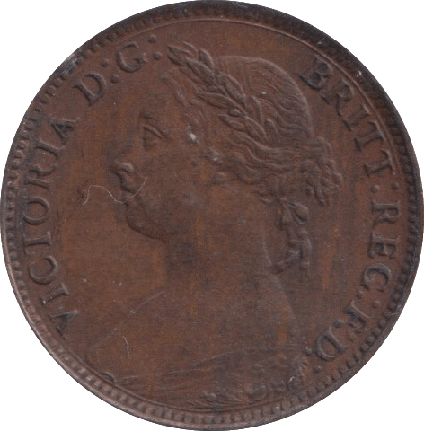 1886 FARTHING ( EF ) - Farthing - Cambridgeshire Coins