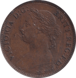 1886 FARTHING ( EF ) - Farthing - Cambridgeshire Coins
