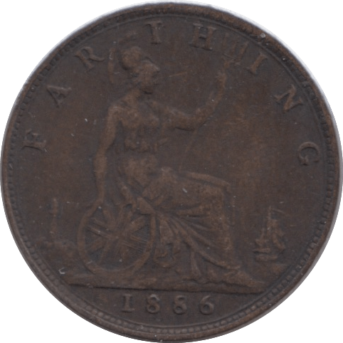 1886 FARTHING ( GF ) - Farthing - Cambridgeshire Coins