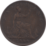 1886 FARTHING ( GF ) - Farthing - Cambridgeshire Coins