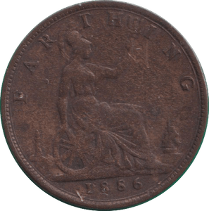 1886 FARTHING ( GF ) - FARTHING - Cambridgeshire Coins