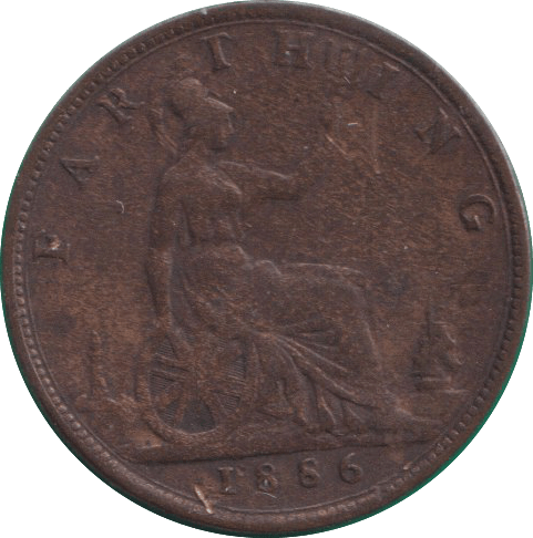 1886 FARTHING ( GF ) - FARTHING - Cambridgeshire Coins