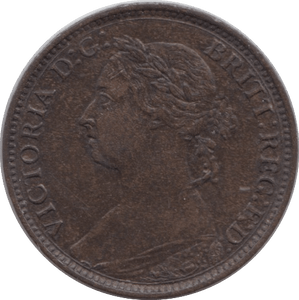 1886 FARTHING ( GVF ) - Farthing - Cambridgeshire Coins