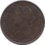 1886 FARTHING ( GVF ) - Farthing - Cambridgeshire Coins
