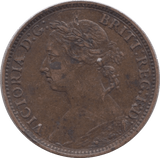 1886 FARTHING ( GVF ) - Farthing - Cambridgeshire Coins