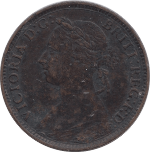 1886 FARTHING ( GVF ) - Farthing - Cambridgeshire Coins