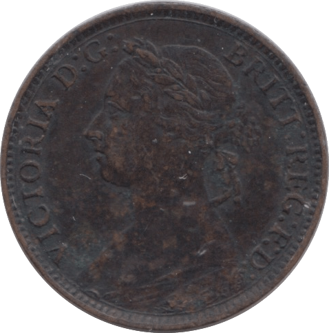 1886 FARTHING ( GVF ) - Farthing - Cambridgeshire Coins