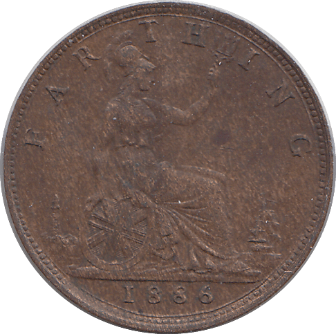 1886 FARTHING ( GVF ) - HALFPENNY - Cambridgeshire Coins