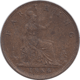 1886 FARTHING ( GVF ) - HALFPENNY - Cambridgeshire Coins