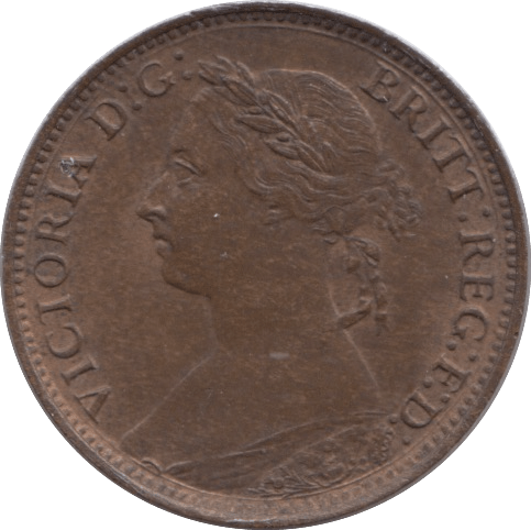 1886 FARTHING ( UNC ) - Farthing - Cambridgeshire Coins