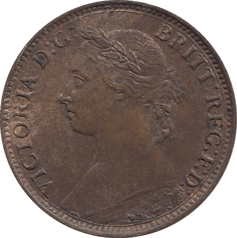 1886 FARTHING ( UNC ) - FARTHING - Cambridgeshire Coins