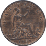1886 FARTHING ( UNC ) - FARTHING - Cambridgeshire Coins