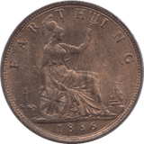 1886 FARTHING ( UNC ) - Farthing - Cambridgeshire Coins