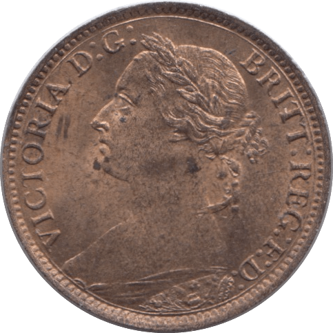 1886 FARTHING ( UNC ) - Farthing - Cambridgeshire Coins