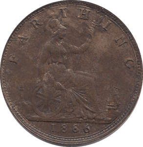 1886 FARTHING ( UNC ) - FARTHING - Cambridgeshire Coins