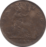 1886 FARTHING ( UNC ) - FARTHING - Cambridgeshire Coins