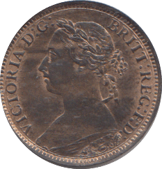 1886 FARTHING ( UNC ) - FARTHING - Cambridgeshire Coins