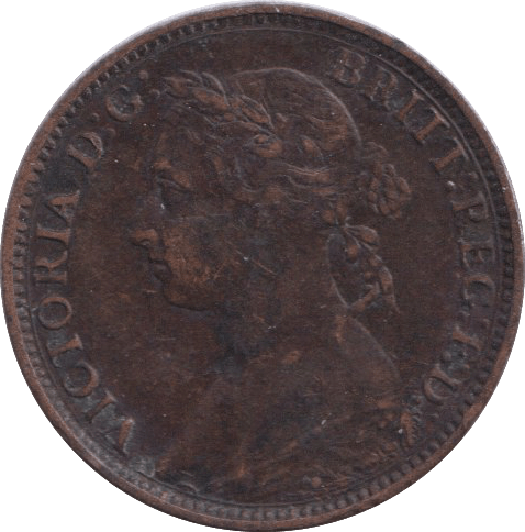 1886 FARTHING ( VF ) - FARTHING - Cambridgeshire Coins