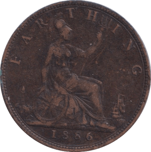 1886 FARTHING ( VF ) - FARTHING - Cambridgeshire Coins