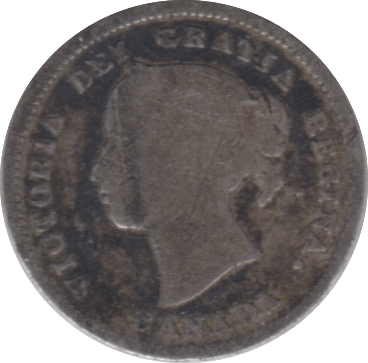 1886 FIVE CENTS CANADA - WORLD COINS - Cambridgeshire Coins