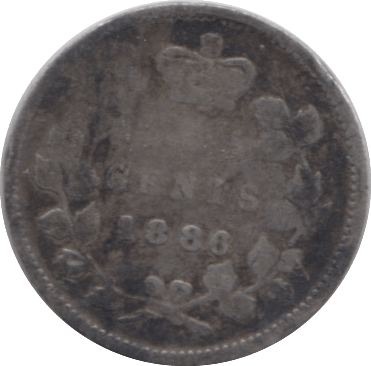 1886 FIVE CENTS CANADA - WORLD COINS - Cambridgeshire Coins