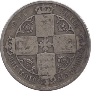 1886 FLORIN ( FINE ) - FLORIN - Cambridgeshire Coins