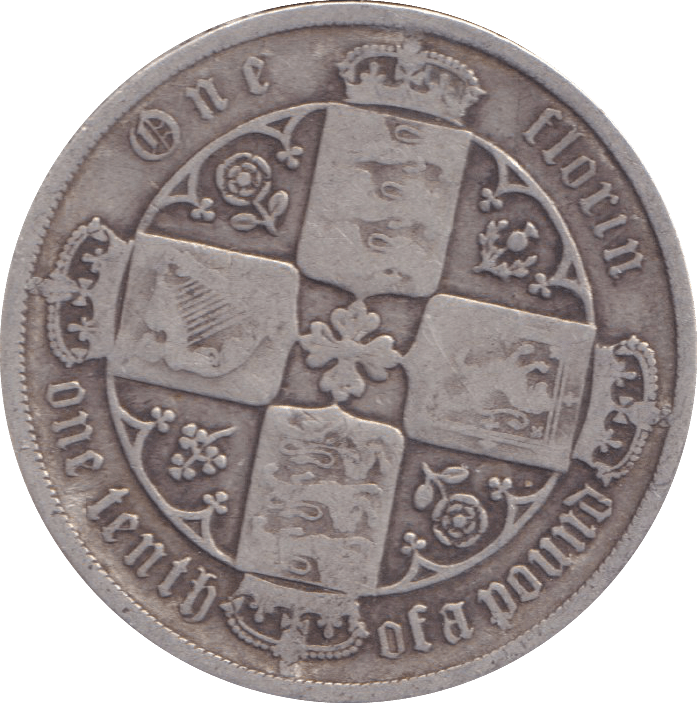 1886 FLORIN ( NF ) - FLORIN - Cambridgeshire Coins