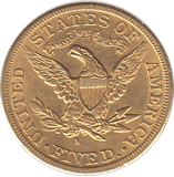 1886 GOLD FIVE DOLLARS USA SAN FRANCISCO MINT - Gold World Coins - Cambridgeshire Coins