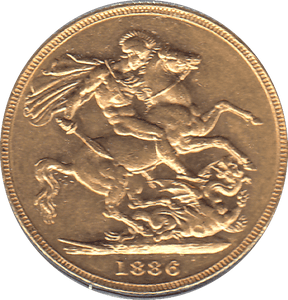 1886 GOLD SOVEREIGN ( AUNC ) MELBOURNE MINT - Sovereign - Cambridgeshire Coins