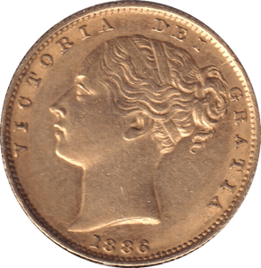 1886 GOLD SOVEREIGN ( EF ) SYDNEY MINT - SOVEREIGN - Cambridgeshire Coins