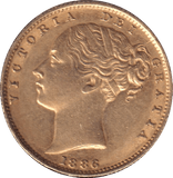 1886 GOLD SOVEREIGN ( EF ) SYDNEY MINT - SOVEREIGN - Cambridgeshire Coins