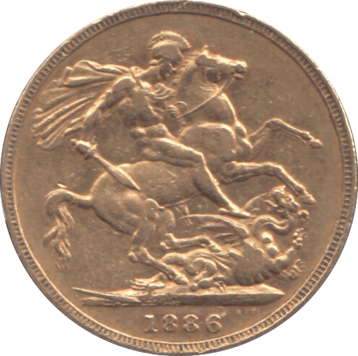 1886 GOLD SOVEREIGN ( GVF ) MELBOURNE MINT (2) - SOVEREIGN - Cambridgeshire Coins
