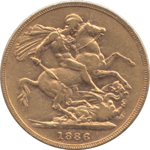 1886 GOLD SOVEREIGN MELBOURNE MINT ( GVF ) - SOVEREIGN - Cambridgeshire Coins