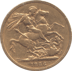 1886 GOLD SOVEREIGN ( VF ) MELBOURNE MINT - SOVEREIGN - Cambridgeshire Coins