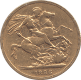 1886 GOLD SOVEREIGN ( VF ) MELBOURNE MINT - SOVEREIGN - Cambridgeshire Coins