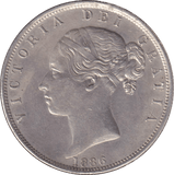 1886 HALFCROWN ( AUNC ) - HALFCROWN - Cambridgeshire Coins