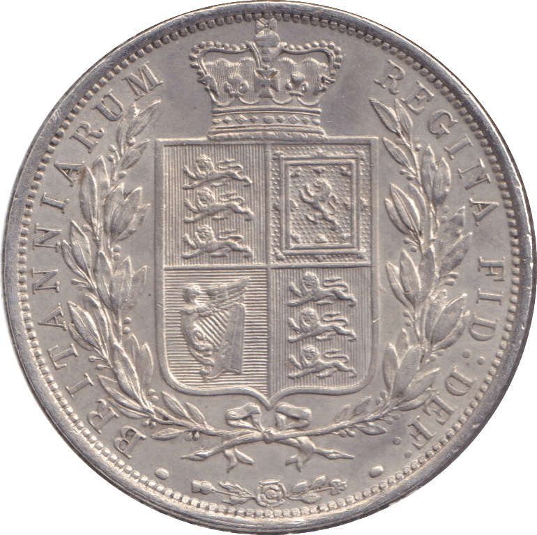1886 HALFCROWN ( AUNC ) - HALFCROWN - Cambridgeshire Coins
