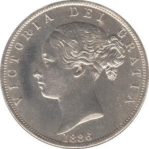 1886 HALFCROWN ( BU ) - WORLD COINS - Cambridgeshire Coins