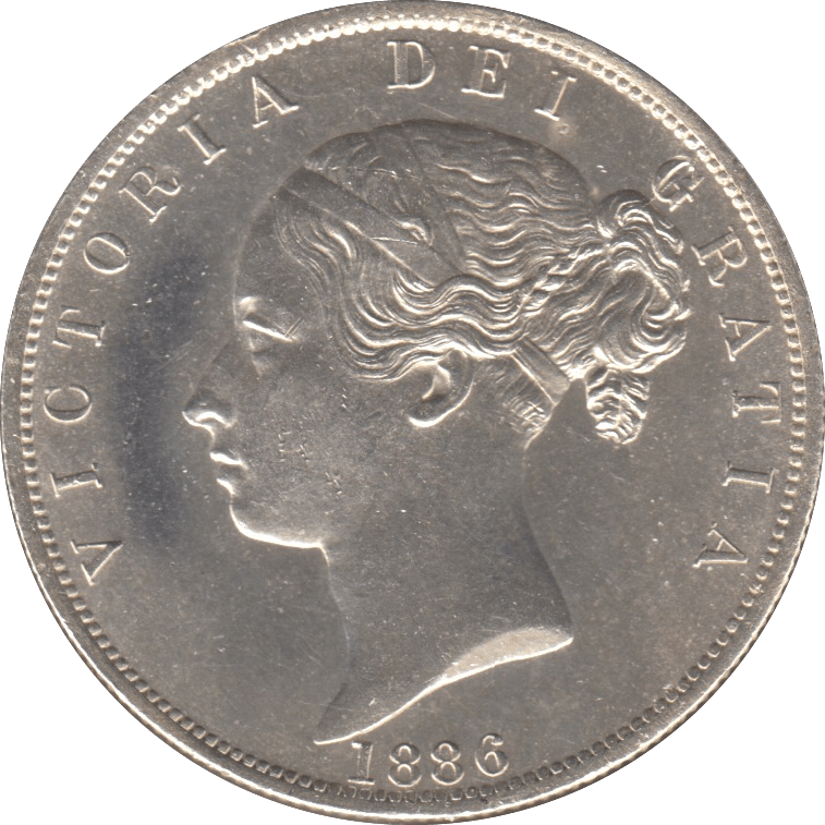 1886 HALFCROWN ( BU ) - WORLD COINS - Cambridgeshire Coins