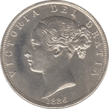 1886 HALFCROWN ( BU ) - WORLD COINS - Cambridgeshire Coins