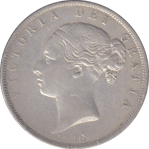 1886 HALFCROWN ( EF ) - HALFCROWN - Cambridgeshire Coins