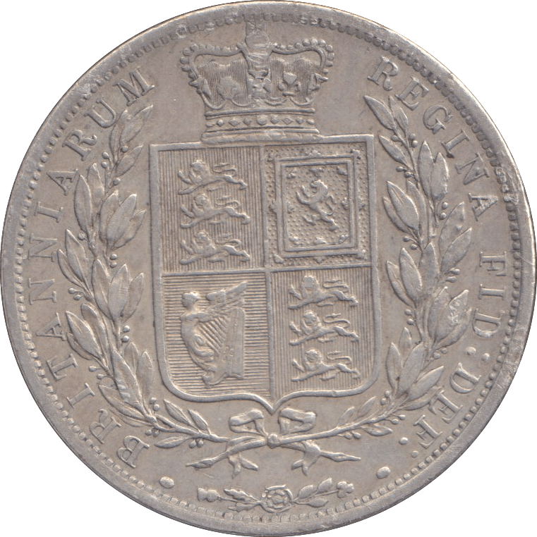 1886 HALFCROWN ( EF ) - HALFCROWN - Cambridgeshire Coins