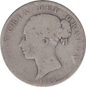 1886 HALFCROWN ( FAIR ) C - HALFCROWN - Cambridgeshire Coins