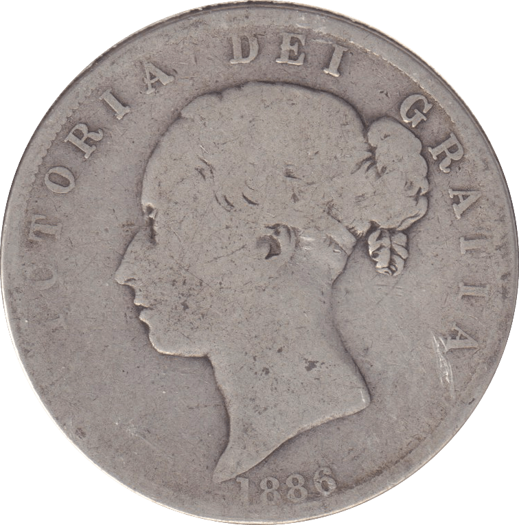 1886 HALFCROWN ( FAIR ) C - HALFCROWN - Cambridgeshire Coins