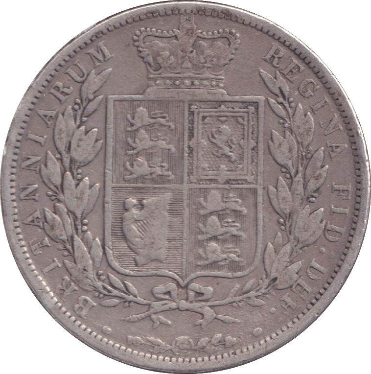 1886 HALFCROWN ( FINE ) - HALFCROWN - Cambridgeshire Coins